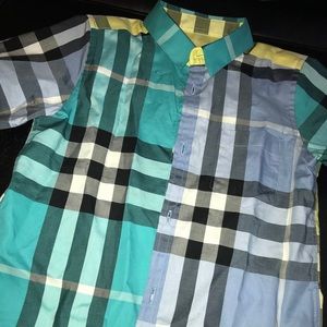 Burberry little boy short sleeve shirt